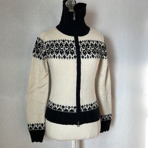 Meister Nordic fair isle zip cardigan